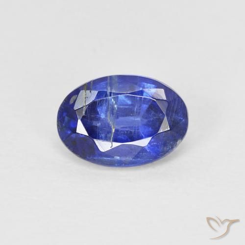 1.00ct Natural Deep Blue Kyanite, Oval, SI