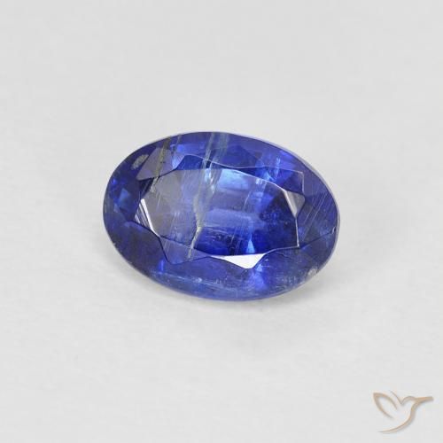 1.00 ct Blue Kyanite Stone, Natural Kyanite in Oval Facet Shape for Sale