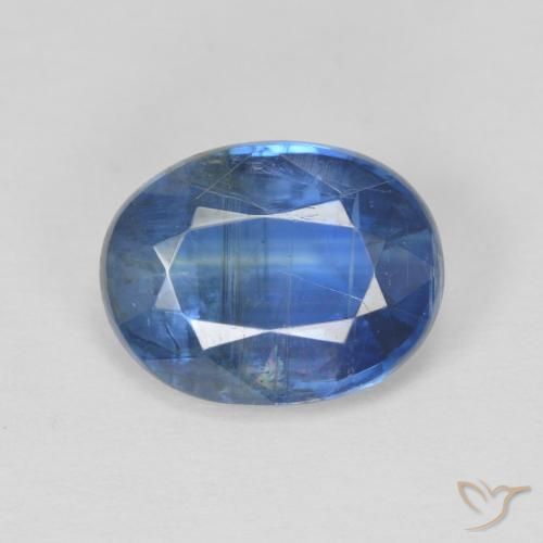 3.01ct Natural Deep Blue Kyanite, Oval, SI