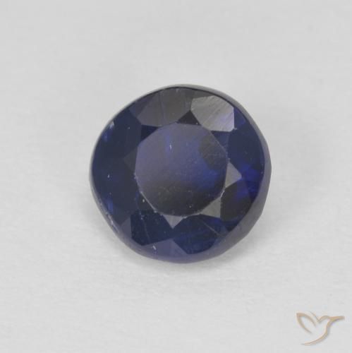 1.03 ct Blue Kyanite Stone, Natural Kyanite in Round Facet Shape for Sale