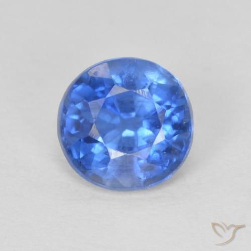 1.09ct Natural Bright Blue Kyanite, Round, SI
