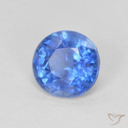 1.09 ct Blue Kyanite Stone, Natural Kyanite in Round Facet Shape for Sale