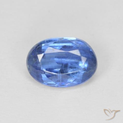 1.19ct Natural Navy Blue Kyanite, Oval, SI, Photo A