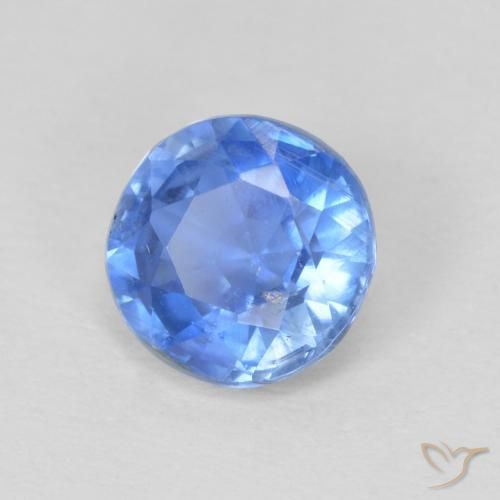 1.01 ct Blue Kyanite Stone, Natural Kyanite in Round Facet Shape for Sale