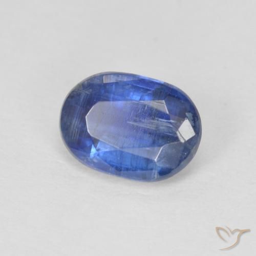 1.04 ct Blue Kyanite Stone, Natural Kyanite in Oval Facet Shape for Sale