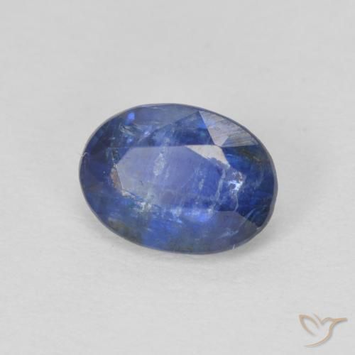 1.02 ct Blue Kyanite Stone, Natural Kyanite in Oval Facet Shape for Sale
