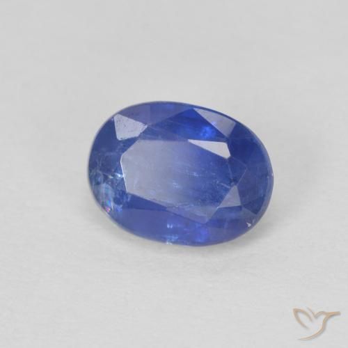 1.10 ct Blue Kyanite Stone, Natural Kyanite in Oval Facet Shape for Sale
