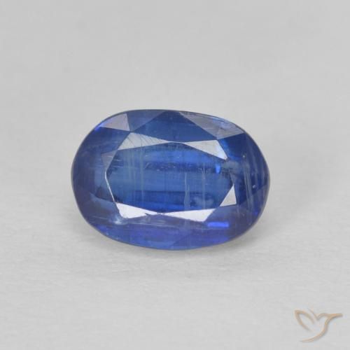 1.25ct Natural Deep Blue Kyanite, Oval, SI