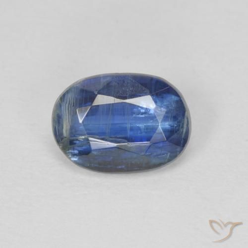 1.05ct Natural Deep Blue Kyanite, Oval, SI
