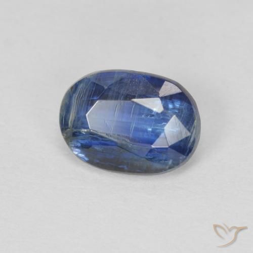 1.05 ct Blue Kyanite Stone, Natural Kyanite in Oval Facet Shape for Sale