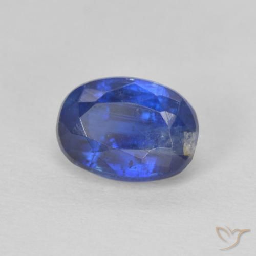 1.30 ct Blue Kyanite Stone, Natural Kyanite in Oval Facet Shape for Sale