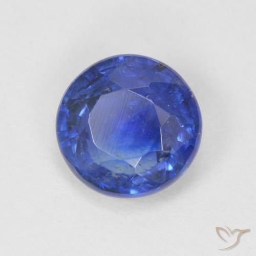 0.99 ct Blue Kyanite Stone, Natural Kyanite in Round Facet Shape for Sale