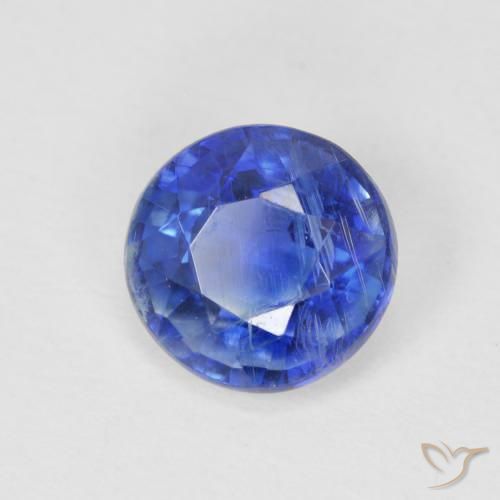 0.85 ct Blue Kyanite Stone, Natural Kyanite in Round Facet Shape for Sale
