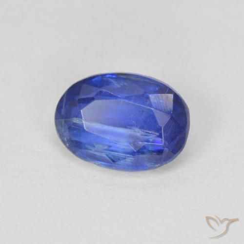 1.02 ct Blue Kyanite Stone, Natural Kyanite in Oval Facet Shape for Sale