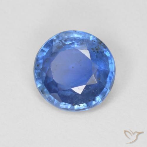 0.80 ct Blue Kyanite Stone, Natural Kyanite in Round Facet Shape for Sale