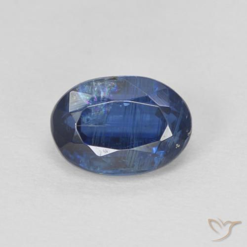 1.32ct Natural Dark Blue Kyanite, Oval, SI