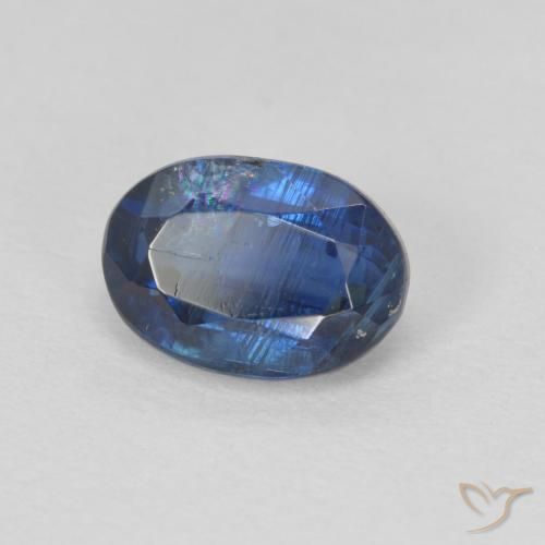 1.32 ct Blue Kyanite Stone, Natural Kyanite in Oval Facet Shape for Sale