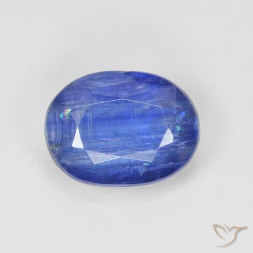 9,6 x 7,2mm Cianite blu Ovale sfaccettato dal Nepal, peso di 2,84 ct, pietra preziosa naturale non trattati in purezza SI, Cianite 1pz - il colore è Blu scuro, durezza Mohs di 6 - 7, Photo A
