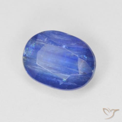 2.84 ct Blue Kyanite Stone, Natural Kyanite in Oval Facet Shape for Sale