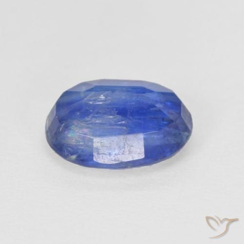 Kyanite Gemstone in 9.6 x 7.2 mm Size for Sale, Kyanite Stone in Deep Blue Color
