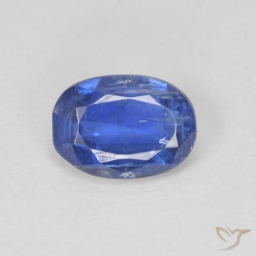0.91ct Natural Dark Blue Kyanite, Oval, SI