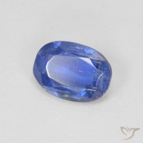 0.91 ct Blue Kyanite Stone, Natural Kyanite in Oval Facet Shape for Sale