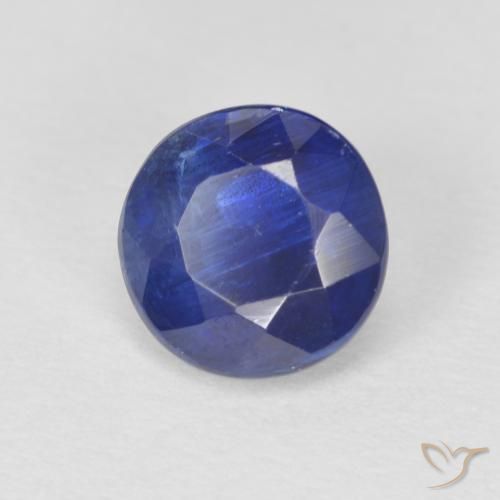 1.22 ct Blue Kyanite Stone, Natural Kyanite in Round Facet Shape for Sale