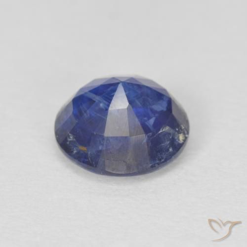 Kyanite Gemstone in 6 mm (calibrated) Size for Sale, Kyanite Stone in Navy Blue Color
