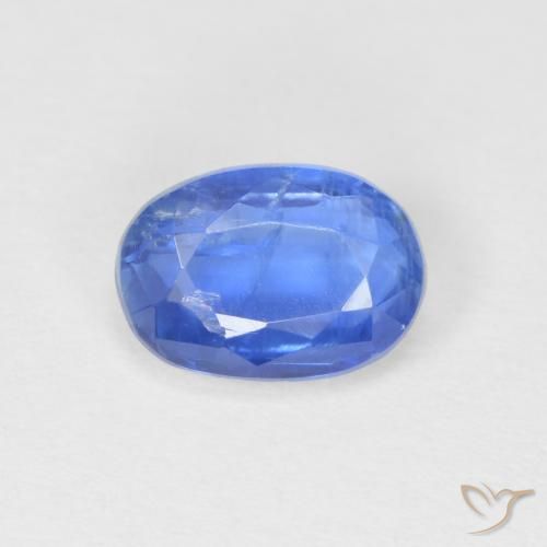 Cianite Ovale sfaccettato da 1,1 ct dal Nepal, dimensione 7 x 4,9mm, purezza SI, pietra preziosa naturale non trattati, Cianite 1pc in colore Azzurro, durezza Mohs di 6 - 7, Photo A