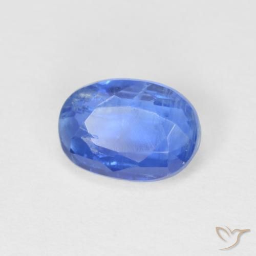 1.10 ct Blue Kyanite Stone, Natural Kyanite in Oval Facet Shape for Sale