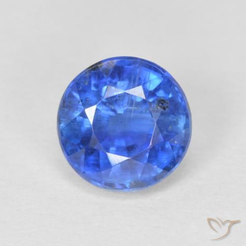 1.27ct Natural Navy Blue Kyanite, Round, SI