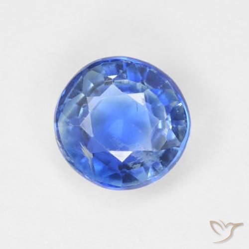 1.04ct Natural True Blue Kyanite, Round, SI