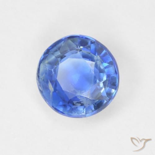 1.04 ct Blue Kyanite Stone, Natural Kyanite in Round Facet Shape for Sale