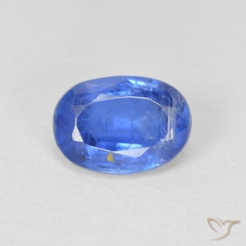 1.02ct Natural Medium Navy Blue Kyanite, Oval, SI