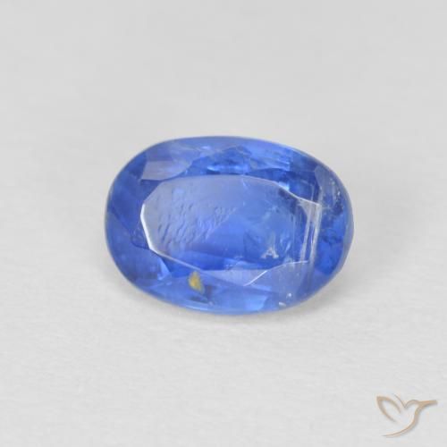 1.02 ct Blue Kyanite Stone, Natural Kyanite in Oval Facet Shape for Sale