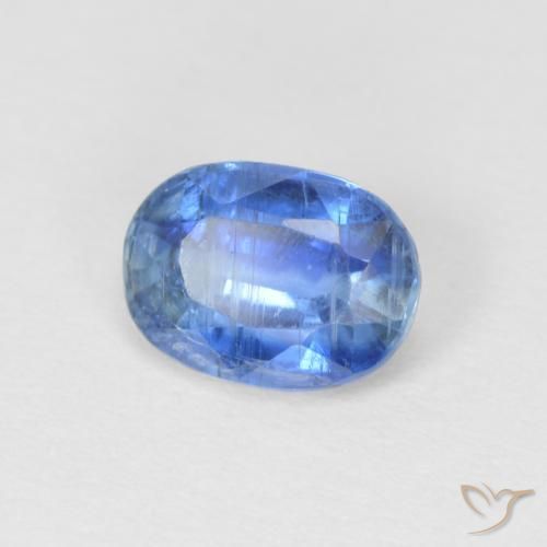 0.99 ct Blue Kyanite Stone, Natural Kyanite in Oval Facet Shape for Sale