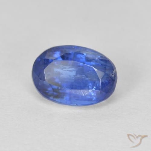 1.36ct Natural Deep Blue Kyanite, Oval, SI