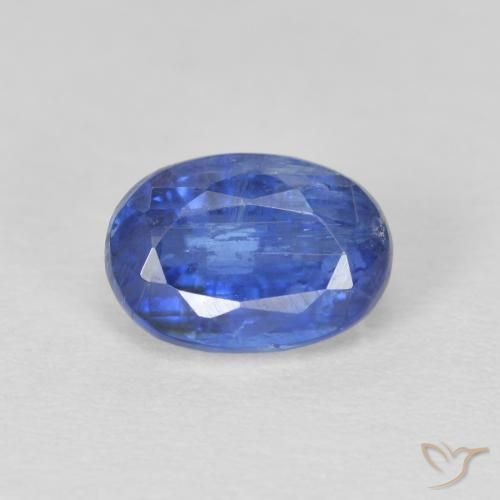 1.36 ct Blue Kyanite Stone, Natural Kyanite in Oval Facet Shape for Sale