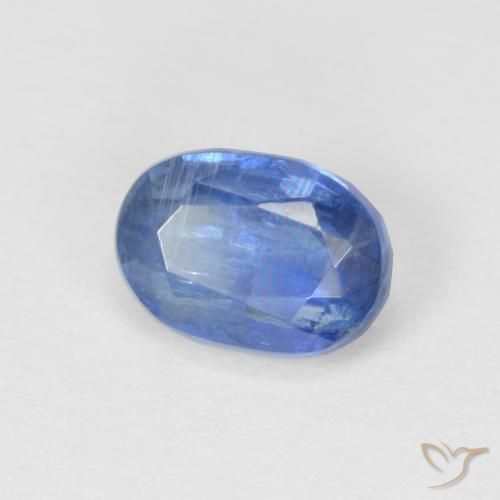 1.26 ct Blue Kyanite Stone, Natural Kyanite in Oval Facet Shape for Sale
