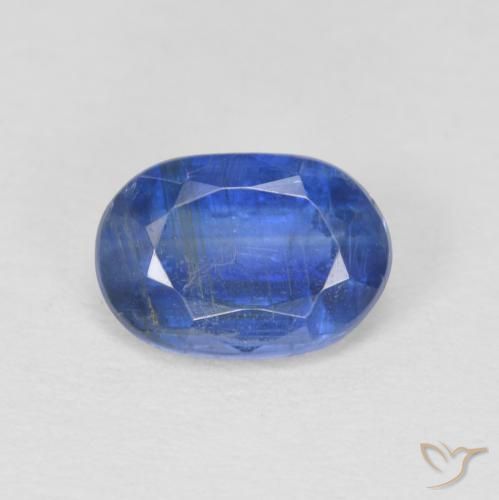 1.01ct Natural True Blue Kyanite, Oval, SI