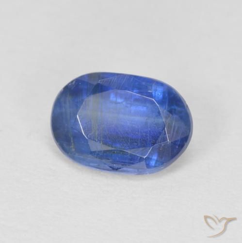 1.01 ct Blue Kyanite Stone, Natural Kyanite in Oval Facet Shape for Sale
