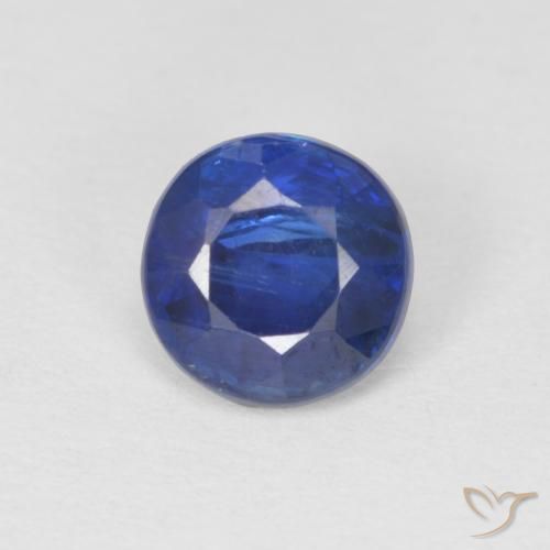 1,09ct Sfaccettatura rotonda blu Cianite dal Nepal, Dimension 5,9mm, Natural non trattati Gemstone, SI Clarity, 1 piece Cianite in Blu scuro Color, Mohs Hardness of 6 - 7, Photo A