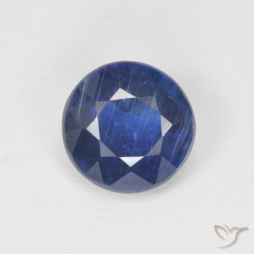 1.09ct Natural Dark Blue Kyanite, Round, SI