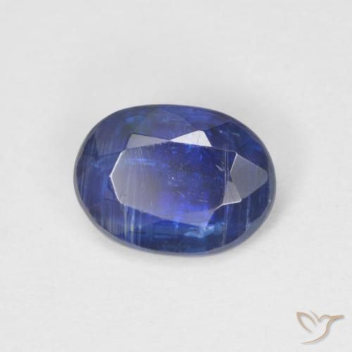 0.88 ct Blue Kyanite Stone, Natural Kyanite in Oval Facet Shape for Sale
