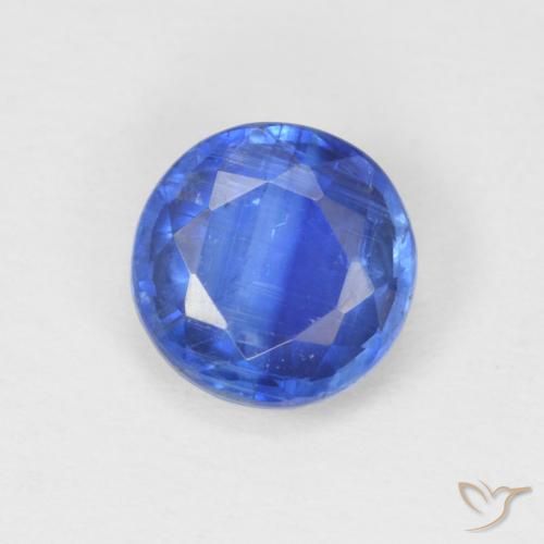 0.94ct Natural True Blue Kyanite, Round, SI