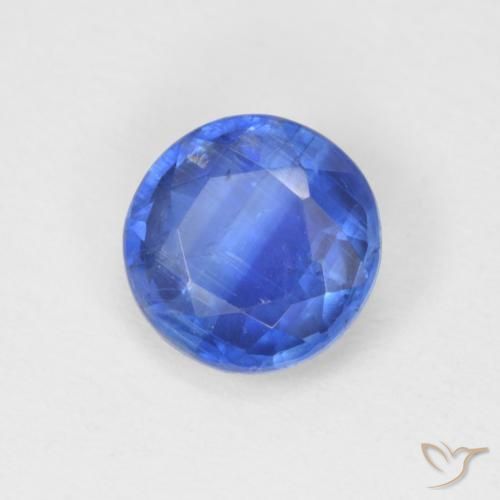0.94 ct Blue Kyanite Stone, Natural Kyanite in Round Facet Shape for Sale