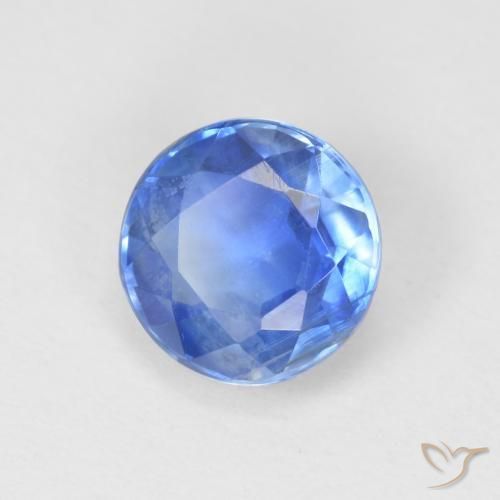 1.21 ct Blue Kyanite Stone, Natural Kyanite in Round Facet Shape for Sale