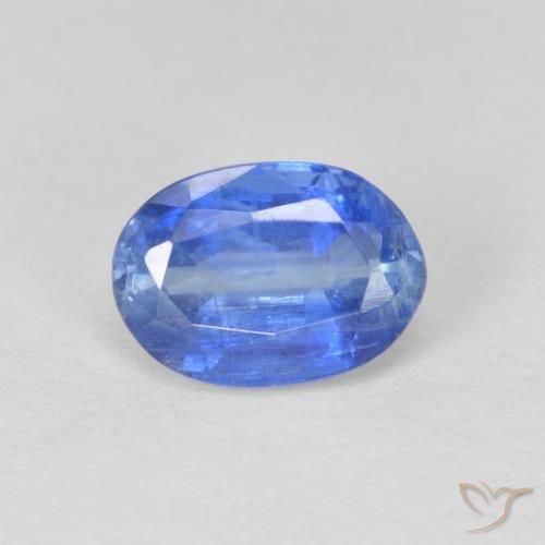 1.23 ct Blue Kyanite, 7.2 x 5.1 mm Oval Cut From Nepal, Photo A