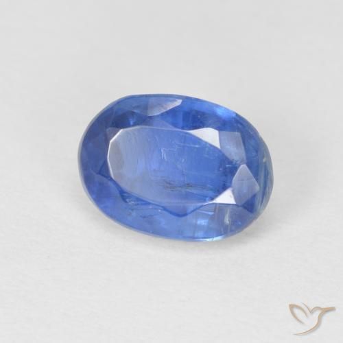 1.26 ct Blue Kyanite Stone, Natural Kyanite in Oval Facet Shape for Sale