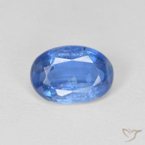 1.00ct Natural Light Navy Blue Kyanite, Oval, SI